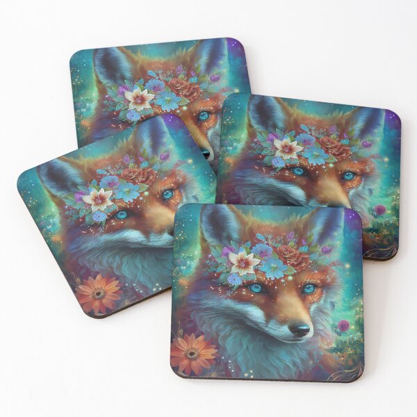 Item preview, Fox Magic in the Neon Night Garden designed and sold by Orianah.