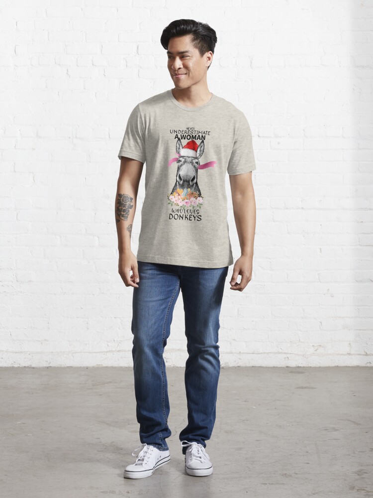 Never Stand Between A Girl And Her Donkey T-Shirt Never Stand Between A Girl And Her Donkey T-Shirt