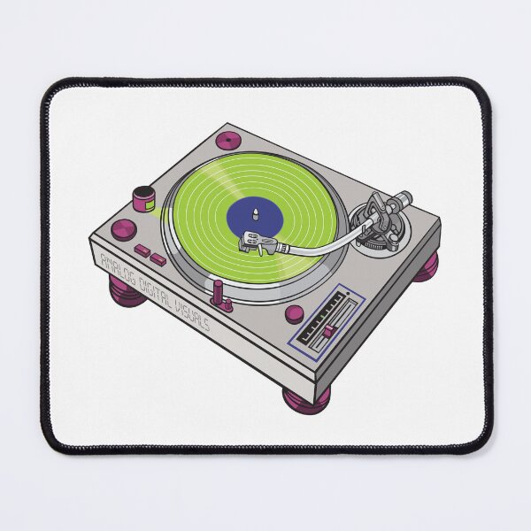 Item preview, Old School DJ Culture – Turntable Design (Grey Shadows + Mystic Maroon Colorway) Analog / Music designed and sold by analogdigitalvz.