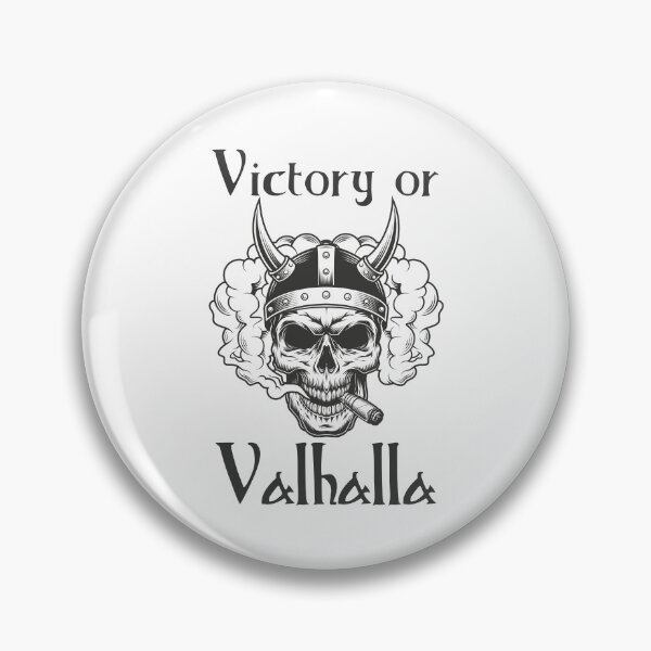 Artikelvorschau,  Sieg oder Valhalla - Viking Legend - Skull Smoking entworfen und verkauft von Georgy09.