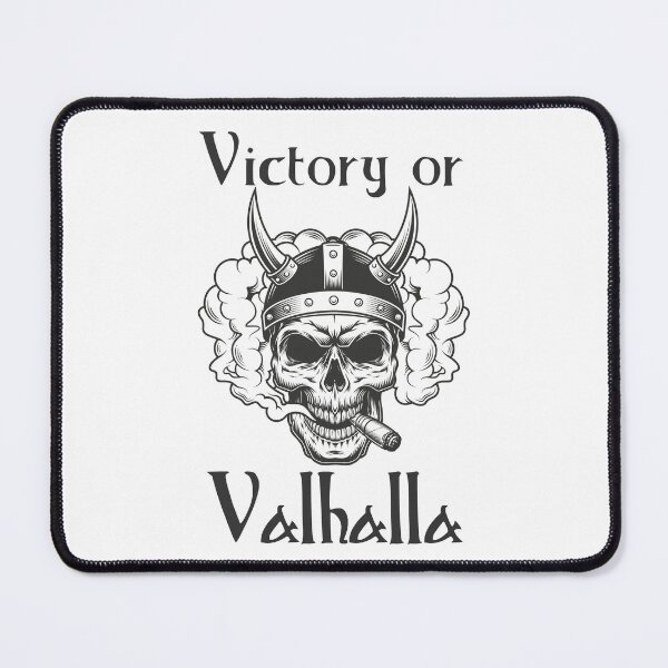 Item preview, Victory or Valhalla - Viking Legend - Skull Smoking designed and sold by Georgy09.