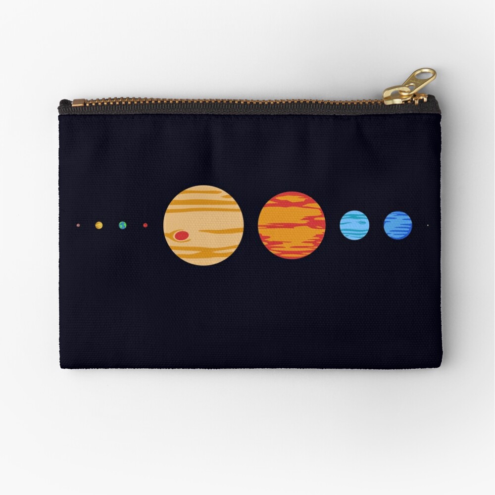 Solar System Vinyl Record Zipper Pouch for Sale by jezkemp