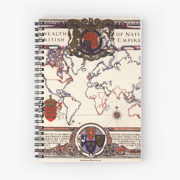 Item preview, The Commonwealth of Nations - or the British Empire, 1937 Webb Pictorial Map of the World designed and sold by LordRivers.