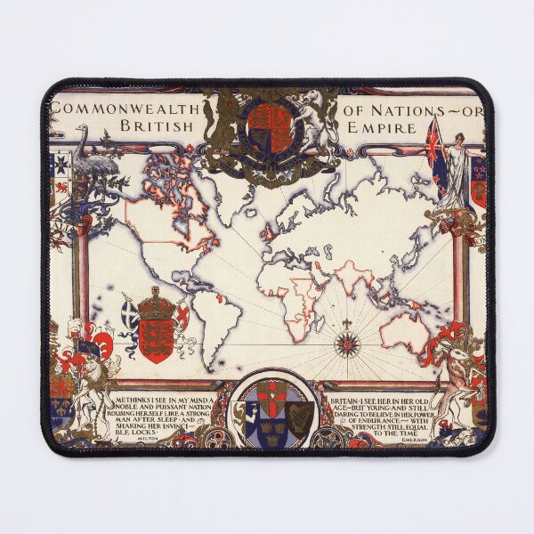 Item preview, The Commonwealth of Nations - or the British Empire, 1937 Webb Pictorial Map of the World designed and sold by LordRivers.
