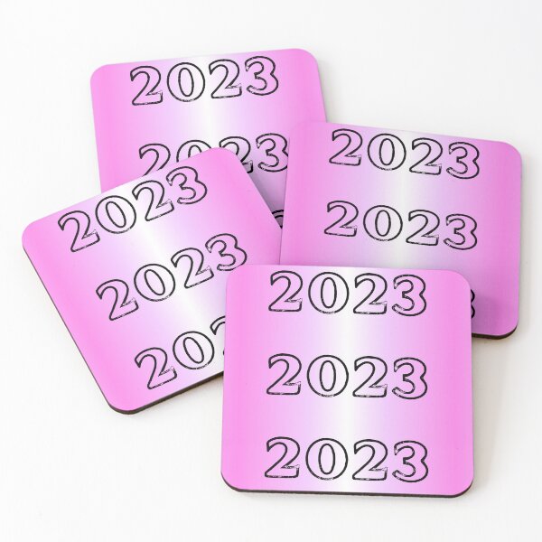 Item preview, Happy new year 2023 with neon pink background  designed and sold by Giree07.