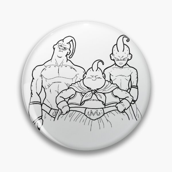 Buu Outline Sticker for Sale by awallac