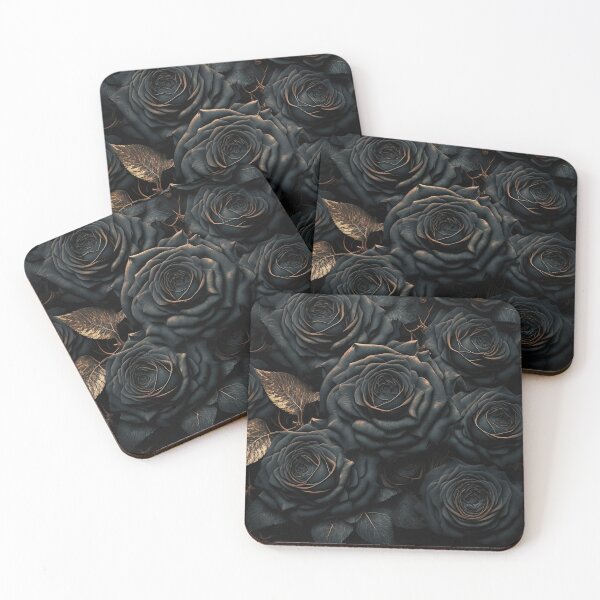 Item preview, black roses nature background. flower wallpaper No. 5 designed and sold by ShopThousand.