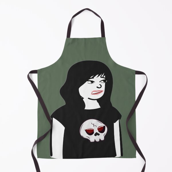 Item preview, Skull Dark gothic emo girl wednesday designed and sold by AEROSPACE-IND.