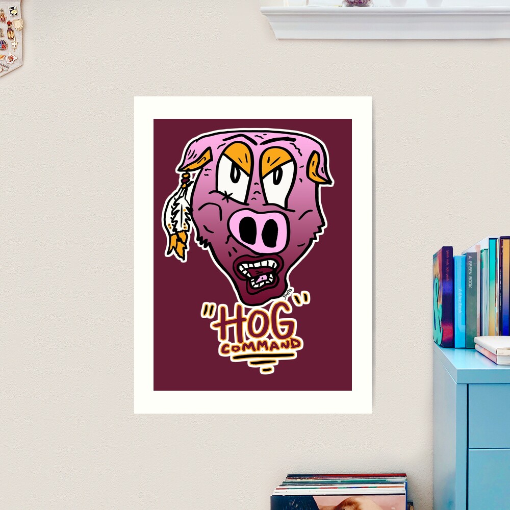 Washington Redskins Go Hogs Design - Washington Redskins - Posters and Art  Prints