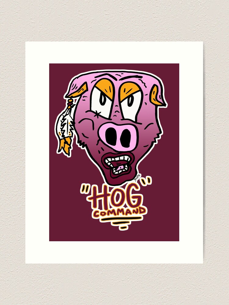 Washington Redskins Go Hogs Design - Washington Redskins - Posters and Art  Prints