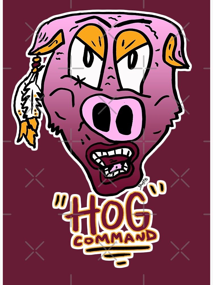 Washington Redskins Go Hogs Design - Washington Redskins - Posters and Art  Prints