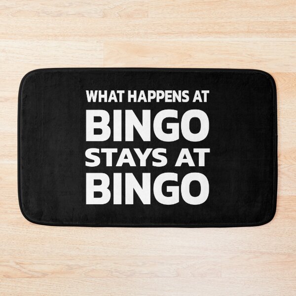 Item preview, Funny What Happens At Bingo Stays At Bingo | Black & White designed and sold by Quote a Passage.