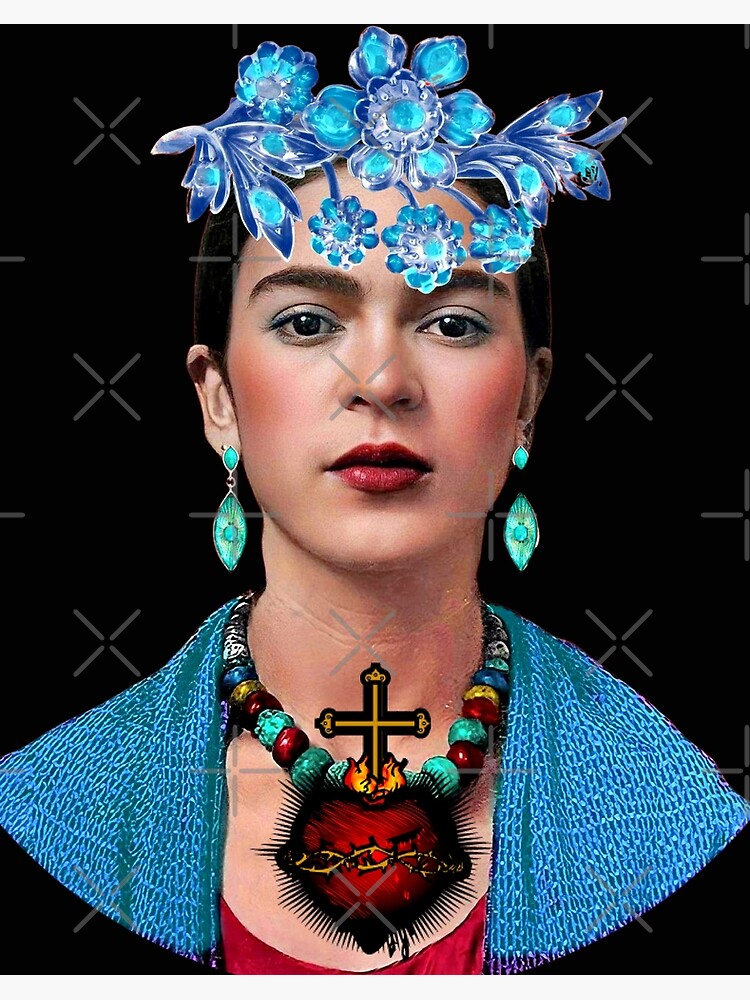 Frida Kahlo Treasured Sacred Heart Art Board Print