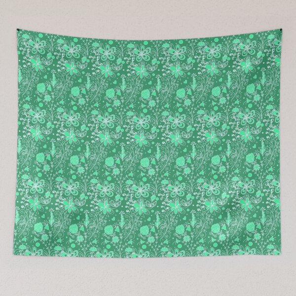 Item preview, Green Floral Pattern designed and sold by SaradaBoru.