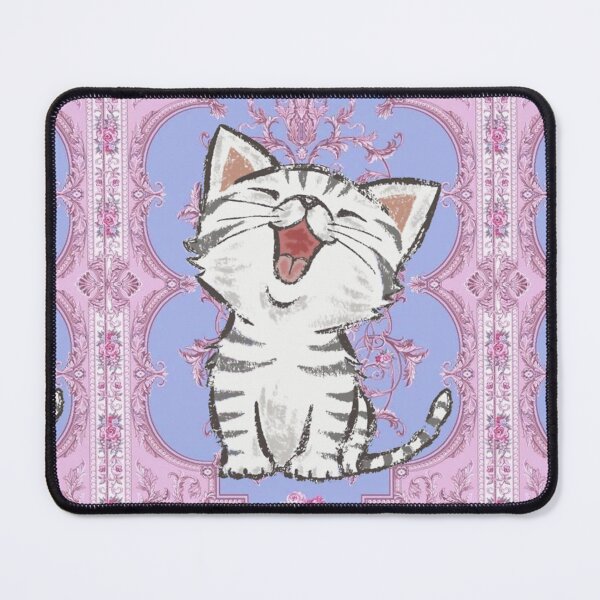 Item preview, Cute cat with pink wallpaper-cats lovers designed and sold by Annelley.