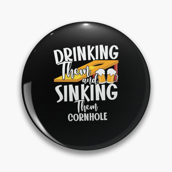 Artikelvorschau, Drinking Them & Sinking Them - lustige Cornhole-Geschenkidee entworfen und verkauft von BRtisticDesigns.