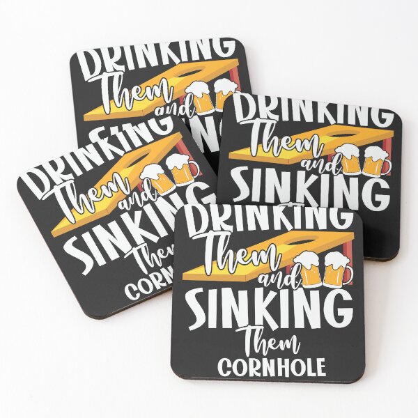 Artikelvorschau, Drinking Them & Sinking Them - lustige Cornhole-Geschenkidee entworfen und verkauft von BRtisticDesigns.