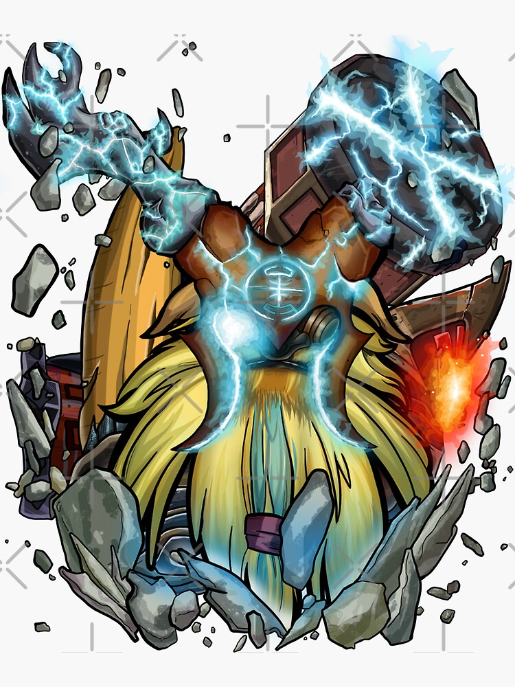 Thumbnail 3 of 3, Sticker, Raigor Stonehoof - Earthshaker designed and sold by chanong.