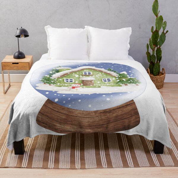 Aperçu de l'œuvre Boule à neige maison d'hiver 2 créée et vendue par TasimaDesign.
