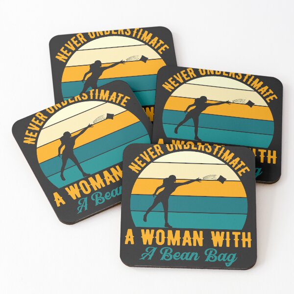 Item preview, Never Underestimate A Woman With A Bean Bag-gift for women designed and sold by BRtisticDesigns.