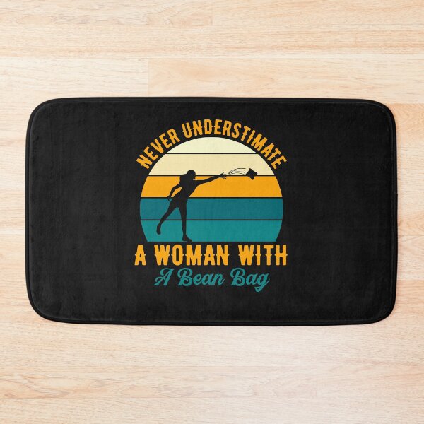 Item preview, Never Underestimate A Woman With A Bean Bag-gift for women designed and sold by BRtisticDesigns.