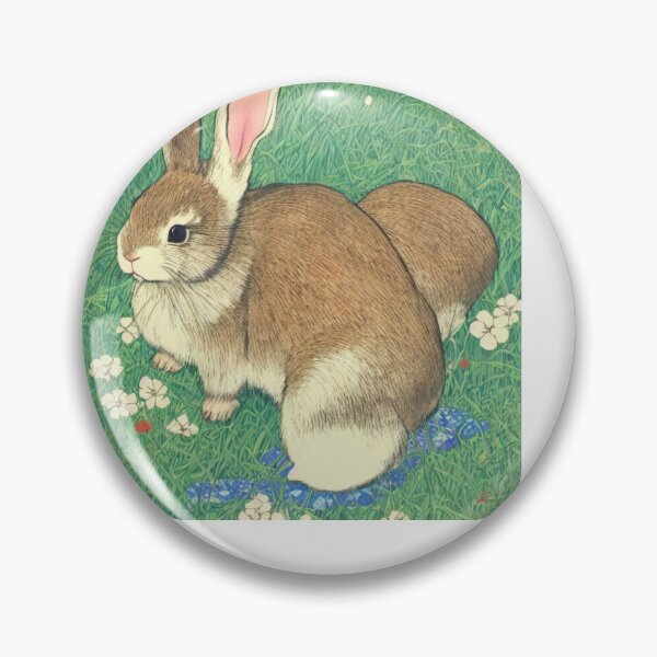Item preview, Floral Bunnies Lovely Grey American Bunny Cute Giant Bunny Mom designed and sold by wigobun.