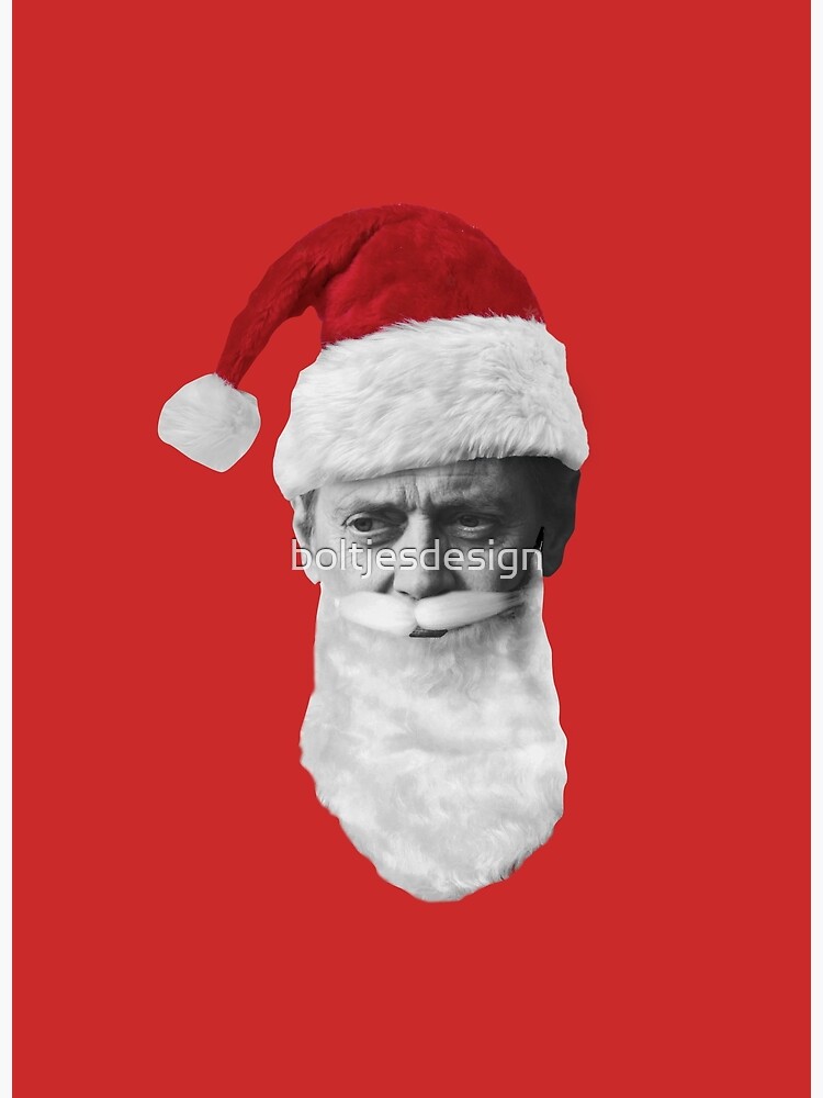 MERRY STEVEMAS Steve Buscemi on Red Poster