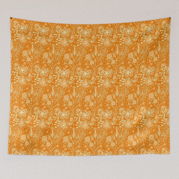 Item preview, Orange Floral Pattern designed and sold by SaradaBoru.
