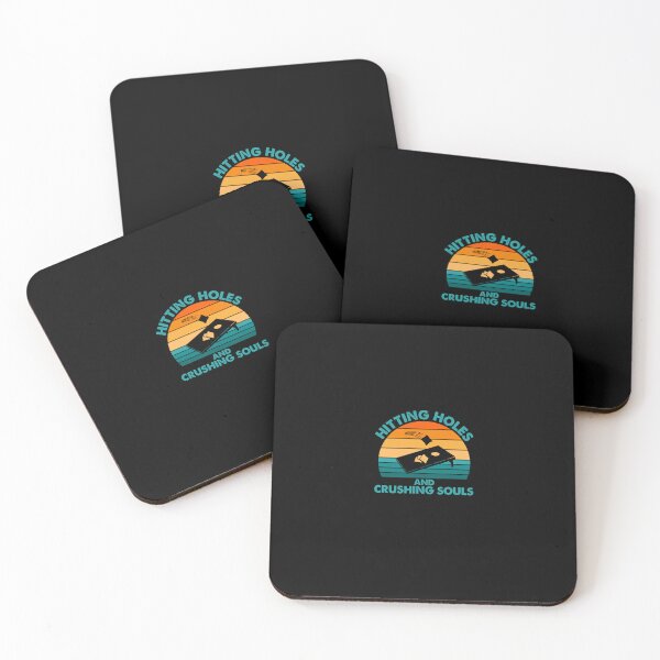 Item preview, Hitting Holes and Crushing Souls-fuuny cornhole gift idea designed and sold by BRtisticDesigns.