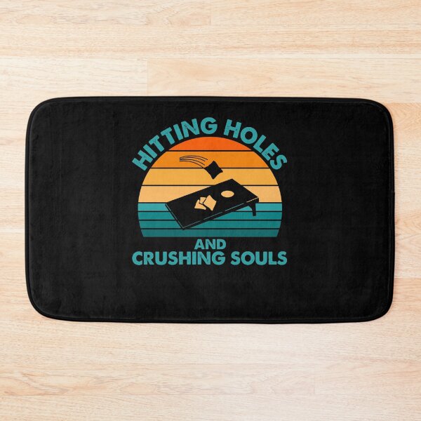 Item preview, Hitting Holes and Crushing Souls-fuuny cornhole gift idea designed and sold by BRtisticDesigns.