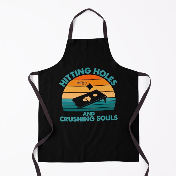 Item preview, Hitting Holes and Crushing Souls-fuuny cornhole gift idea designed and sold by BRtisticDesigns.