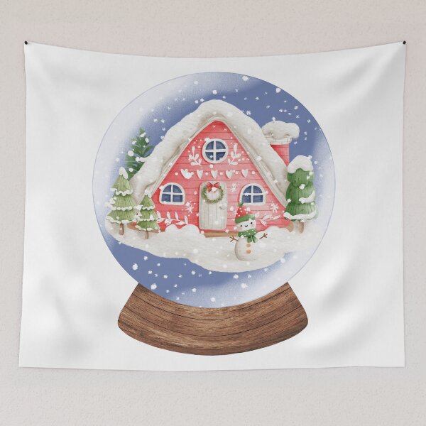 Item preview, Snow Globe Winter House 5 designed and sold by TasimaDesign.