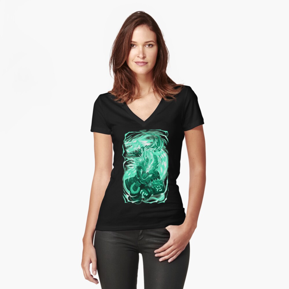 Item preview, Fitted V-Neck T-Shirt designed and sold by chanong.