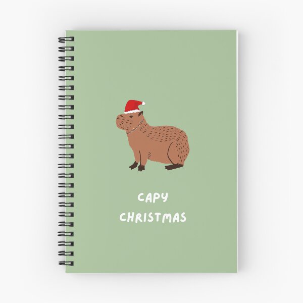 Item preview, Capy Christmas / Happy Christmas Print designed and sold by sunbeamstudios.