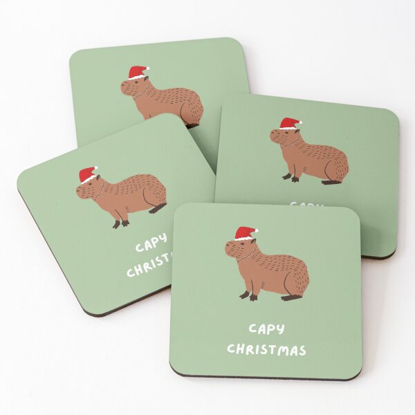 Item preview, Capy Christmas / Happy Christmas Print designed and sold by sunbeamstudios.
