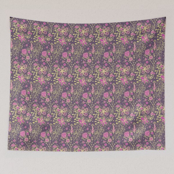 Item preview, Purple and Yellow Floral Pattern designed and sold by SaradaBoru.