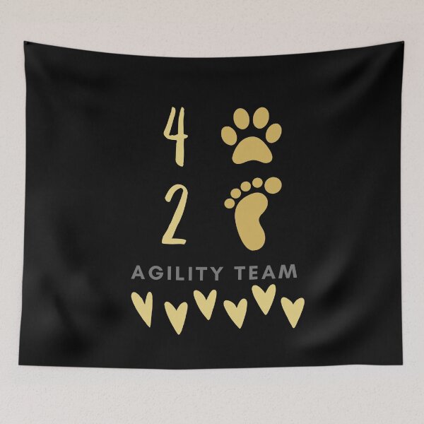 Item preview, Agility team 4 legs and 2 feet with hearts in golden beige designed and sold by PausePapote.