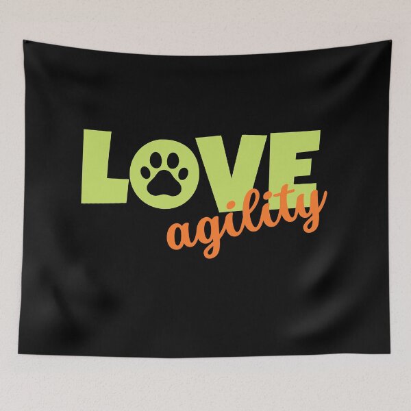 Item preview, Love agility in green and orange designed and sold by PausePapote.