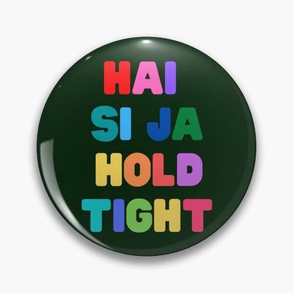Item preview, Hai Si Ja, Hold Tight - Rainbow lettering lyrics designed and sold by rowantreflyn.