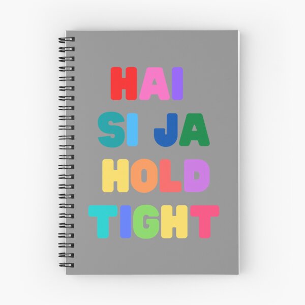 Item preview, Hai Si Ja, Hold Tight - Rainbow lettering lyrics designed and sold by rowantreflyn.