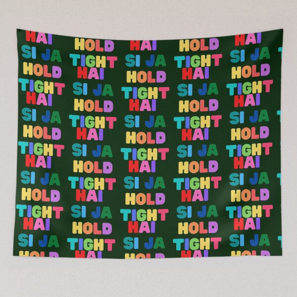 Item preview, Hai Si Ja, Hold Tight - Rainbow lettering lyrics designed and sold by rowantreflyn.