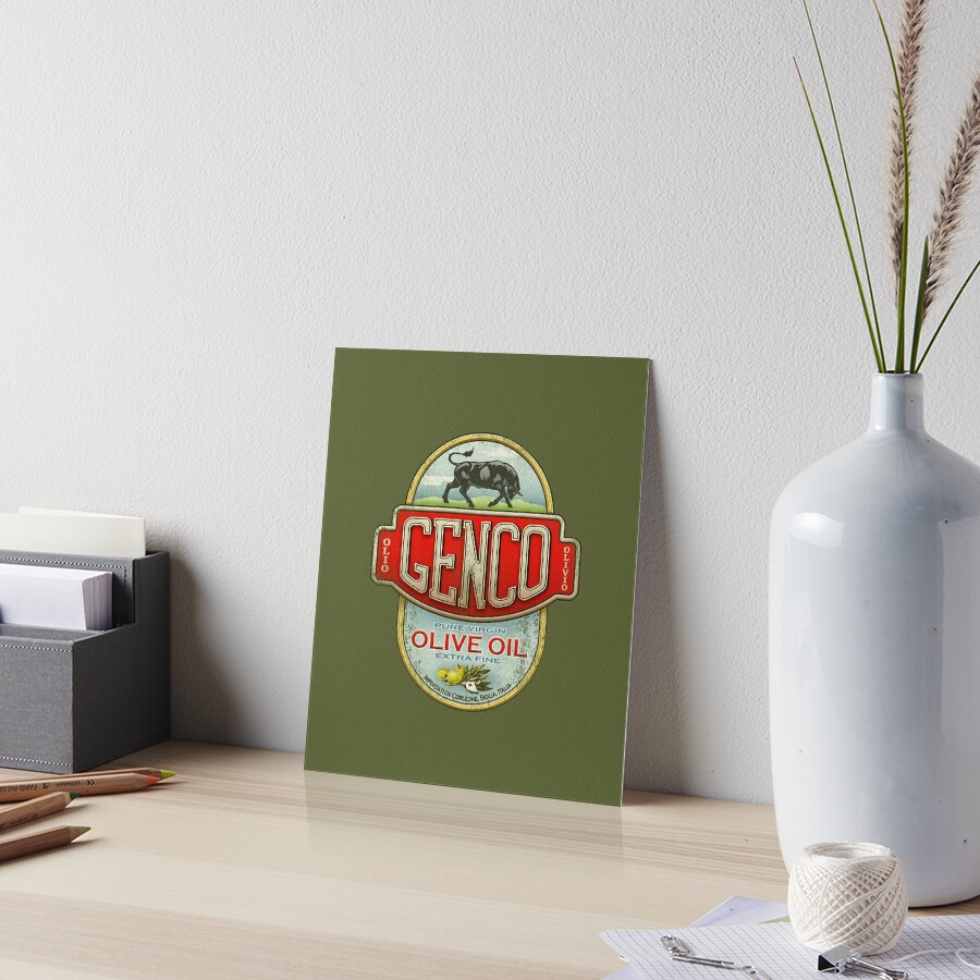 "The Godfather Genco Olive Oil Co." Art Board Print by UnconArt
