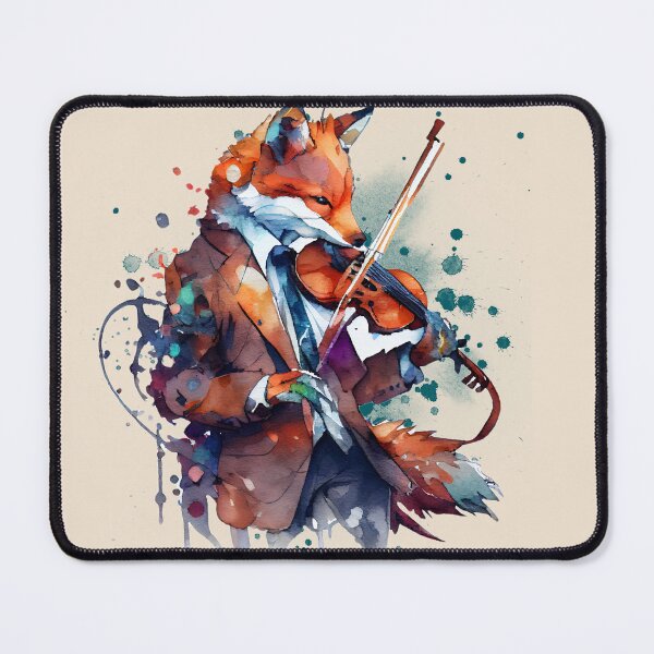 Item preview, Fox violinist, Red fox, Woodland Fox, Night Fox, Cute Fox, Funny Fox, Fox Art designed and sold by Mumzy2many.