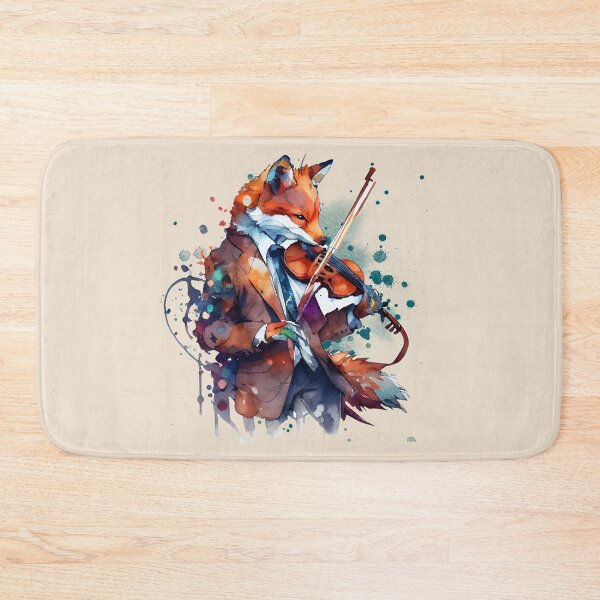 Item preview, Fox violinist, Red fox, Woodland Fox, Night Fox, Cute Fox, Funny Fox, Fox Art designed and sold by Mumzy2many.