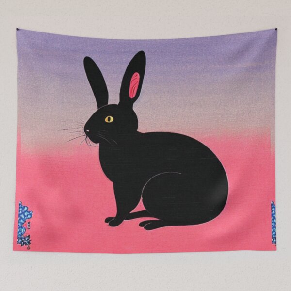 Item preview, Beautiful Black Otter Netherland Dwarf Bunny Mom designed and sold by wigobun.