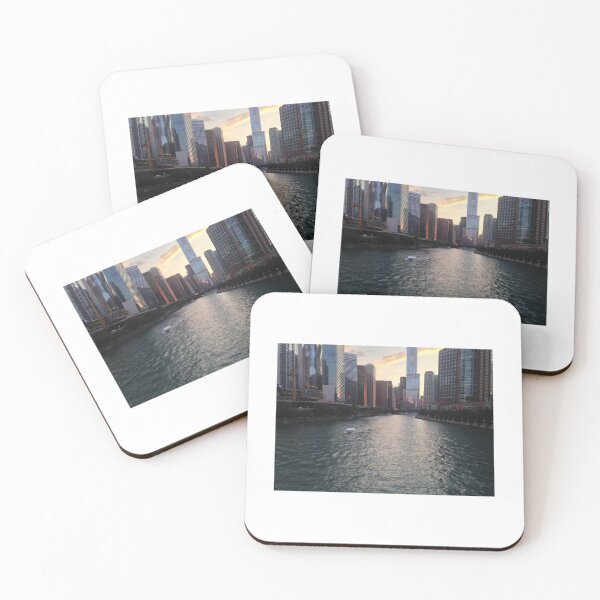 Item preview, Chicago River Sunset, Illinois designed and sold by KysideUK.