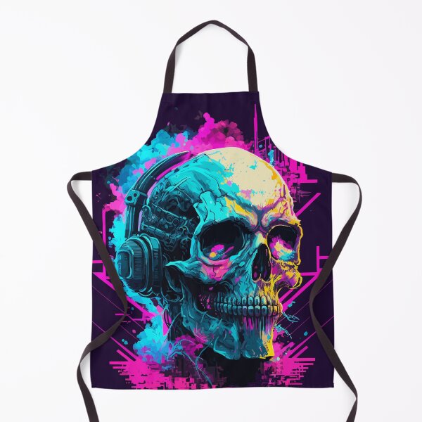 Item preview, Synthwave Cyberpunk Death Skull Music designed and sold by ChasmicArt.