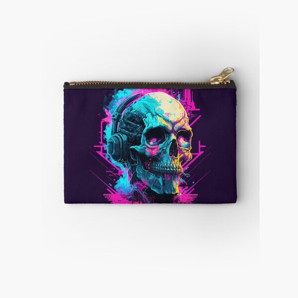 Item preview, Synthwave Cyberpunk Death Skull Music designed and sold by ChasmicArt.