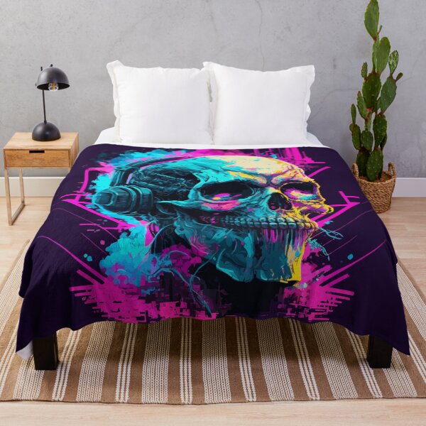 Item preview, Synthwave Cyberpunk Death Skull Music designed and sold by ChasmicArt.