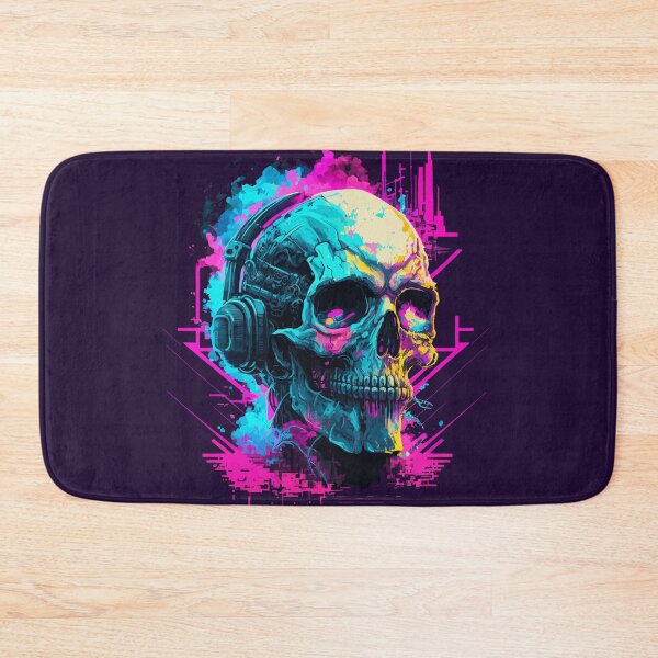 Item preview, Synthwave Cyberpunk Death Skull Music designed and sold by ChasmicArt.